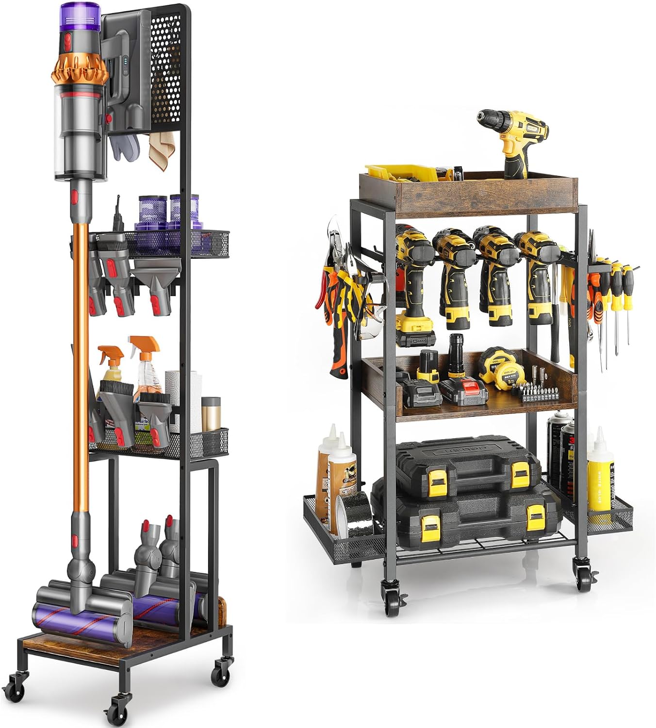 Olakee Vacuum Stand for Dyson and Tool Cart