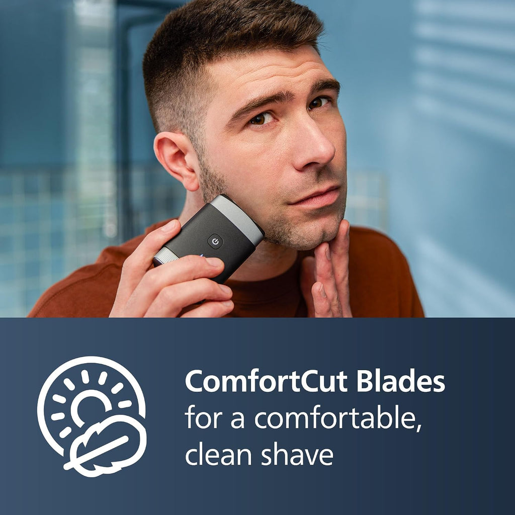 Philips Norelco Travel Groom Duo includes Compact Shaver + OneBlade 360 with Connectivity Face + Body, Electric Beard Trimmer, Shaver and Body Groomer with 5in1 Comb, Body Attachment, Travel Case