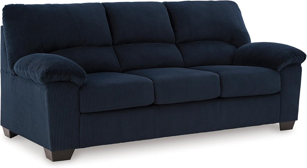 Signature Design by Ashley SimpleJoy Contemporary Sofa for Living Room, Blue