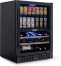 NewAir 24' Dual Zone Beverage Refrigerator & Wine Cooler for 24 Bottles & 100 Cans | Freestanding or Built-In Under Counter Mini Fridge for Beer, Wine and Soda | Stainless Steel