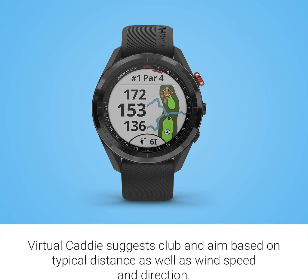 Garmin Approach S62 Bundle, Premium Golf GPS Watch with 3 CT10 Club Tracking Sensors, Built-in Virtual Caddie, Mapping and Full Color Screen, Black (Renewed)