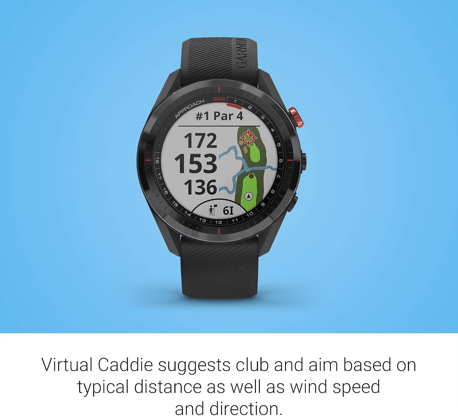 Garmin Approach S62 Bundle, Premium Golf GPS Watch with 3 CT10 Club Tracking Sensors, Built-in Virtual Caddie, Mapping and Full Color Screen, Black (Renewed)