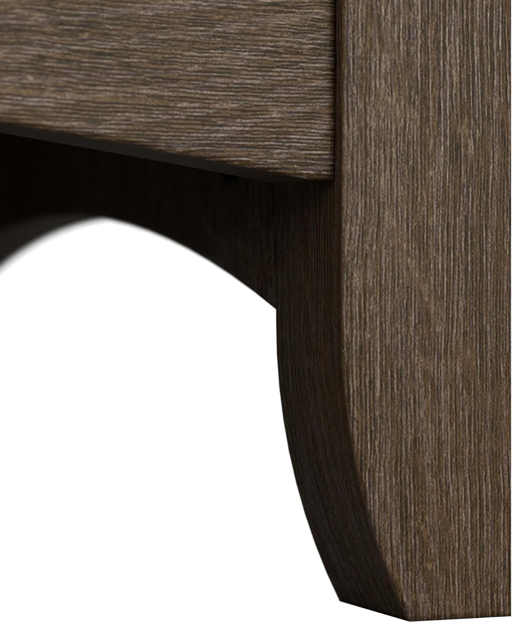 Bush Furniture Salinas L Shaped Desk with Hutch in Ash Brown, Corner Table with Drawers and Storage for Home Office