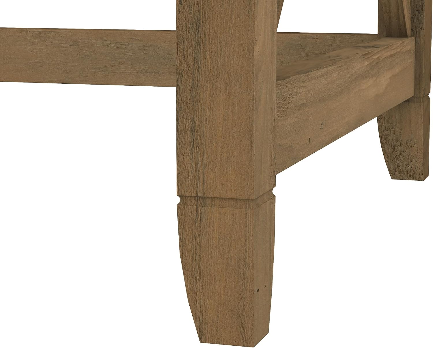 Bush Home Key West 60W Modern Farmhouse L Shaped Desk in Reclaimed Pine, 60-Inch Corner Computer Table for Home Office Workspace