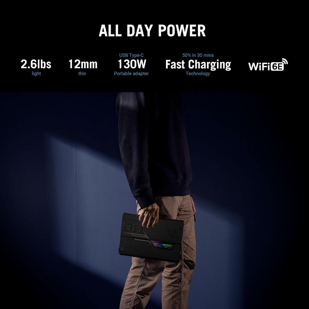 ASUS ROG Flow Z13 (2023) Gaming Laptop Tablet, 13.4' Nebula Display 16:10 QHD 165Hz, GeForce RTX 4050, Intel Core i9-13900H, 16GB LPDDR5, 1TB PCIe SSD, Wi-Fi 6E, Windows 11, GZ301VU-DS94