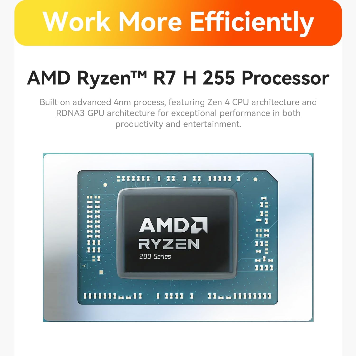 Beelink SER9 MAX Mini PC, AMD Ryzen 7 H 255(Up to 4.9GHz) 8C/16T, Mini Desktop Computer 64GB DDR5 RAM 1TB PCIe4.0 SSD, Small Gaming PC Support 4K@120Hz Output/BT5.2/WiFi 6 for Gaming/Office/Home