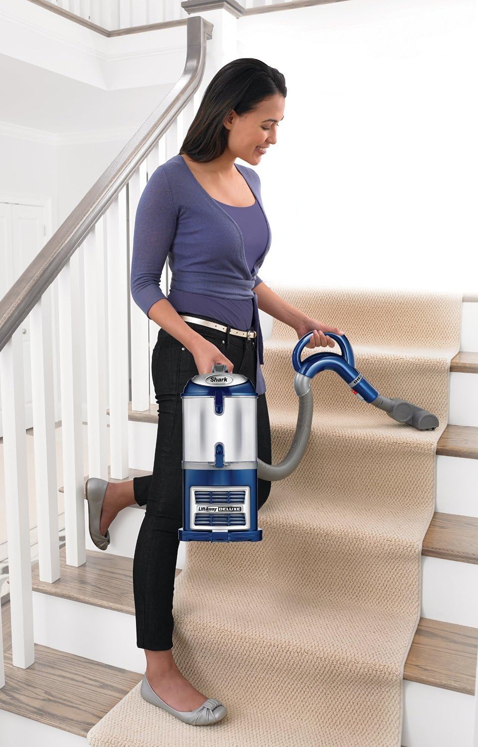 Shark NV360 Navigator Lift-Away Deluxe, HEPA, Blue (Renewed)