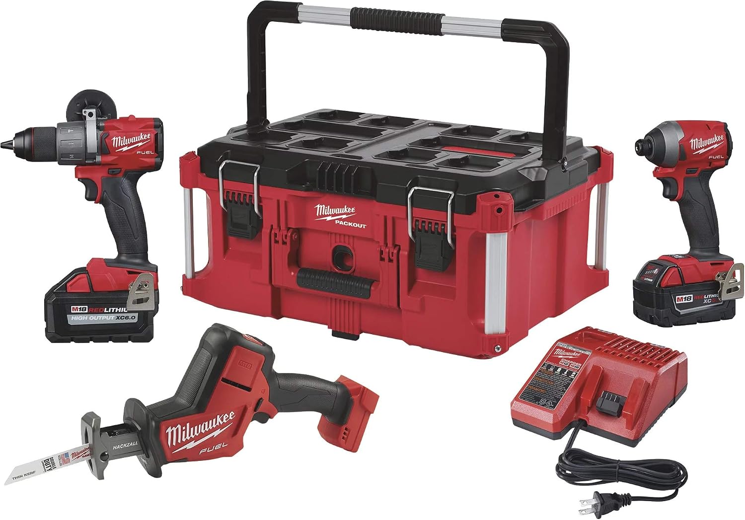 Milwaukee 2997-23PO M18 FUEL 3 Tool Combo PACKOUT Kit