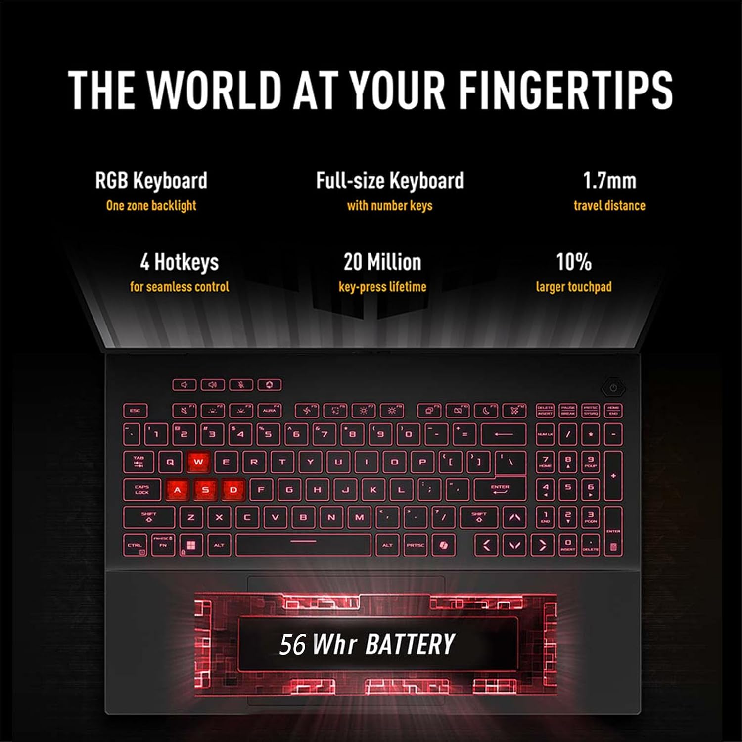 ASUS TUF F16 Gaming Laptop RTX 5070 - Intel Core i7-14650HX -16' FHD+ G-SYNC MUX Switch -32GB RAM| 1TB SSD -RGB Backlit Keyboard - Portatil Gamer PC Creator Video Editing Engineering