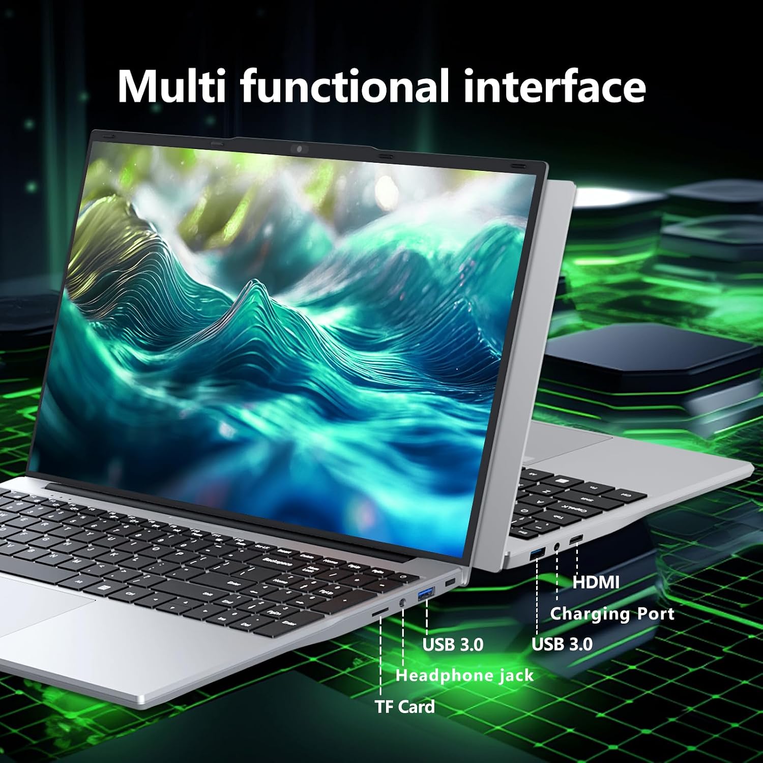 Gaming Laptop, 15.6' Laptop Computer with 24GB DDR4 1TB SSD, N5095 Quad-Core up to 2.9GHz, Lap top with Backlit KB, Fingerprint, FHD 1920 * 1080, WiFi5, BT4.2, Mini HDMI, Win 11 Pro, Business Laptops
