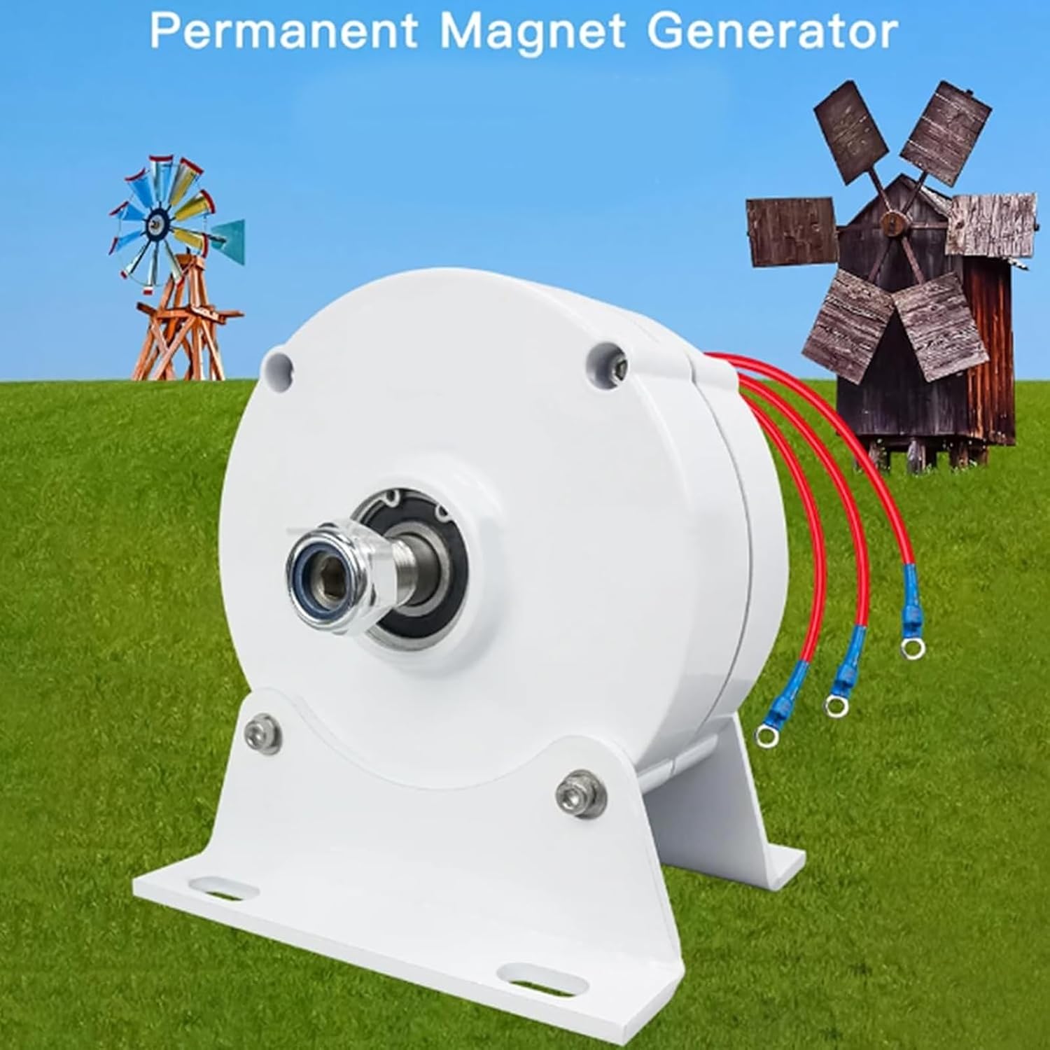 Three Phase Alternator Generator 3000W 48V 24V 12V 3 Phase AC Alternator Motor Drive Wind Turbine