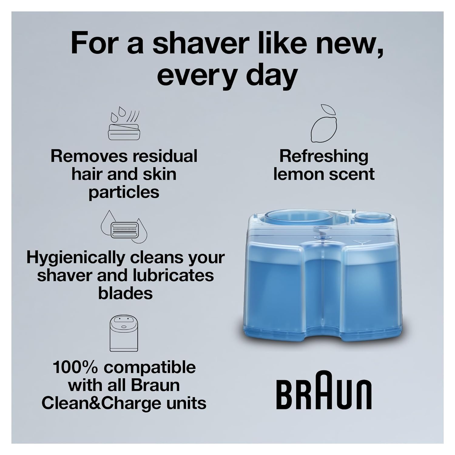 Braun Series 9 Pro 9487cc Electric Razor for Men, Wet & Dry, Rechargeable, Electric Shaver with Clean & Charge Station and ProCare Attachment w/ Clean & Renew Refill Cartridges CCR, 3 Pack