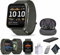 Garmin Venu X1, Thin and Lightweight GPS Smartwatch, 2 inch AMOLED Display, Advanced Health and Fitness Features, Moss with Titanium Caseback Bundle with Accessories