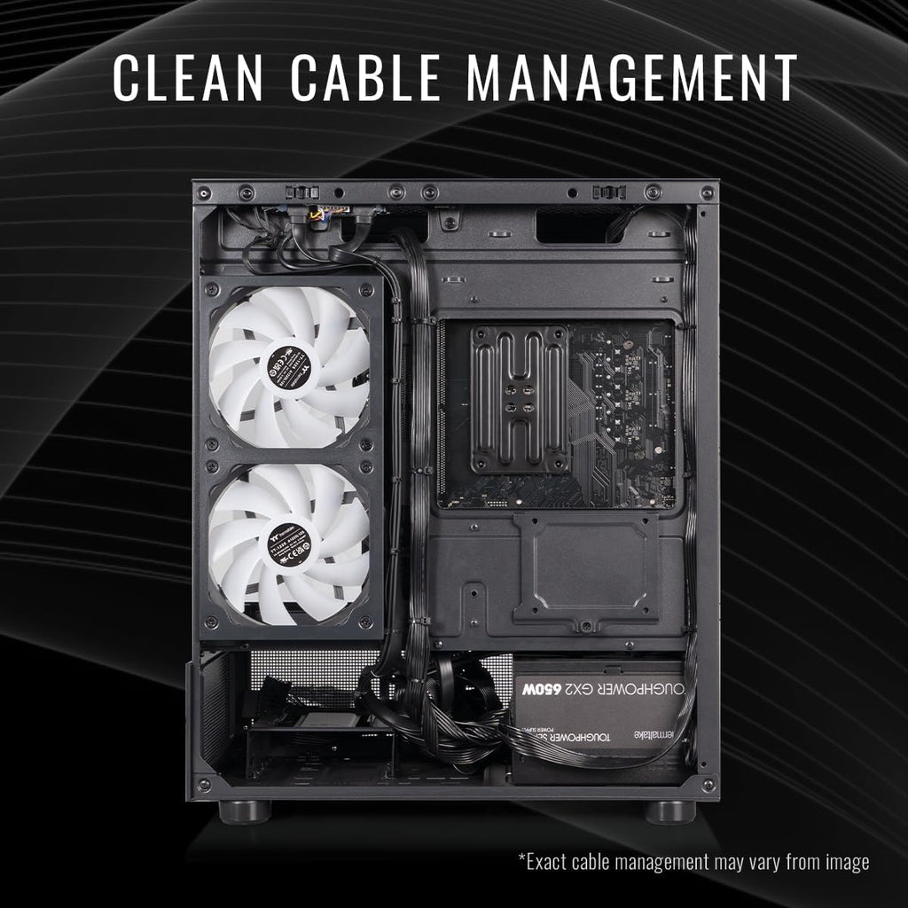 Thermaltake LCGS View i1460T-170 Gaming Desktop (Intel Core™ i5-14400F, ToughRam 32GB DDR5 6000MT/s RGB Memory, NVIDIA GeForce® RTX 5060 Ti 8G, 1TB NVMe M.2, WiFi, Windows 11) V17B-B760-56T-LCS