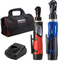 ACDelco Tools ARW1209-K92 G12 Series 12V Li-ion Cordless ¼' & 3/8' Ratchet Wrench Combo Tool Kit with 2 Batteries and Canvas Bag
