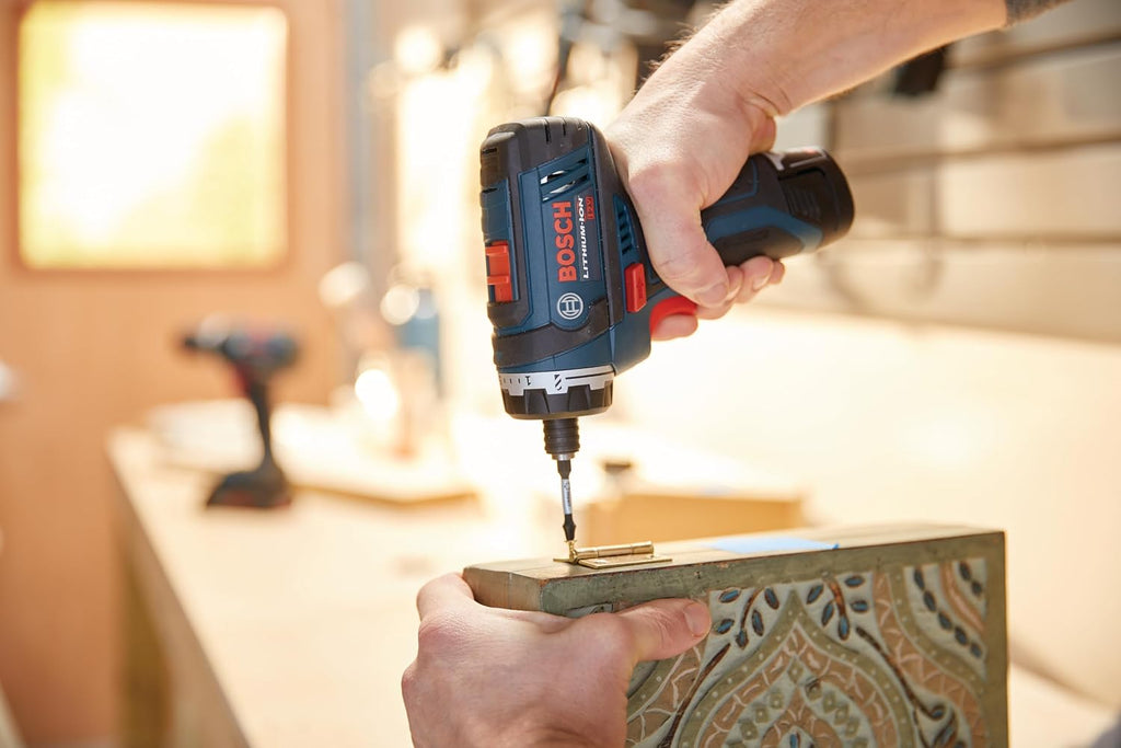 BOSCH 12V Max Cordless 2-Tool Combo Kit with Two-Speed Pocket Driver, Impact Driver and (2) 2 Ah Batteries (CLPK27-120)