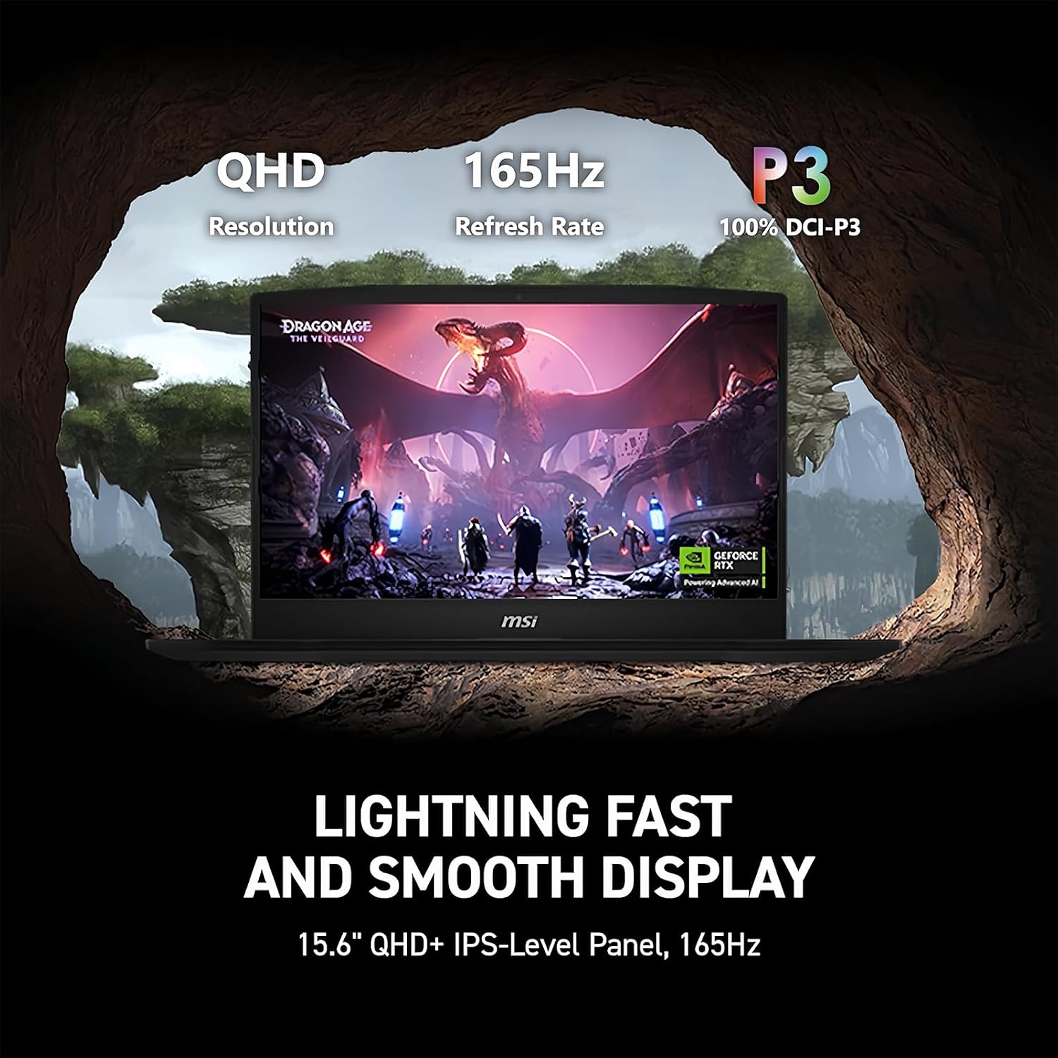 msi Katana 15 15.6' 165Hz QHD Gaming Laptop: Intel Core i7-14650HX, NVIDIA Geforce RTX 5070-Window 11 Pro-W/Mouse Pad (64GB RAM | 2TB PCIE SSD+pro)