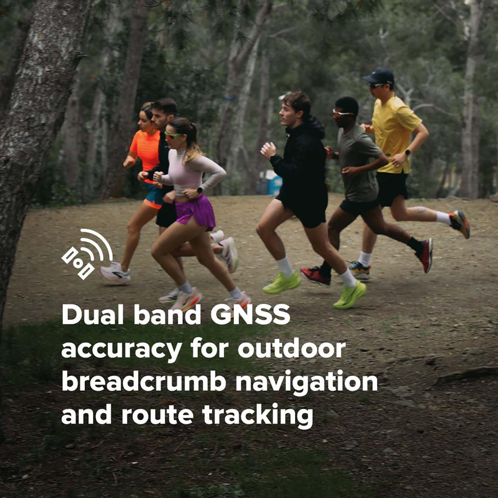SUUNTO Run Sports Watch, 1.32' AMOLED Touchscreen w/Crown Button, 12D Battery Life, Dualband Accurate GPS, Wrist Heart-Rate & Sleep Health Tracking, 35g Lightweight & 4GB Offline Music, Frost Gray