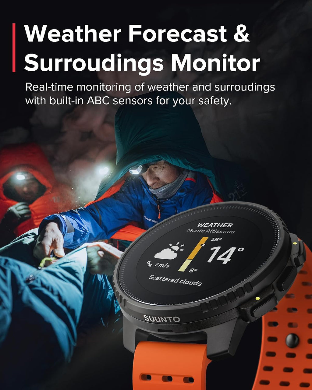 SUUNTO Vertical GPS Adventure Watch, Activity Tracker w/Dual-Band GNSS & Offline Maps, Supports 95+ Sports, Training Metrics & Recovery Insights, Solar Charging Opt. for 1yr Daily Use