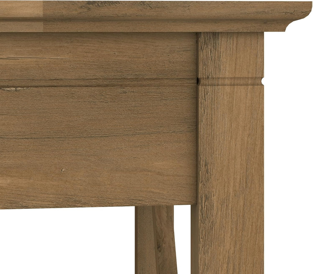 Bush Home Key West 60W Modern Farmhouse L Shaped Desk in Reclaimed Pine, 60-Inch Corner Computer Table for Home Office Workspace