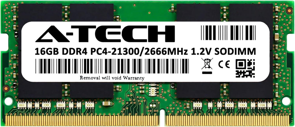 A-Tech 16GB RAM for MSI GF63 Thin Laptop | DDR4 2666MHz PC4-21300 SODIMM 1.2V 260-Pin Non-ECC SO-DIMM Memory Upgrade