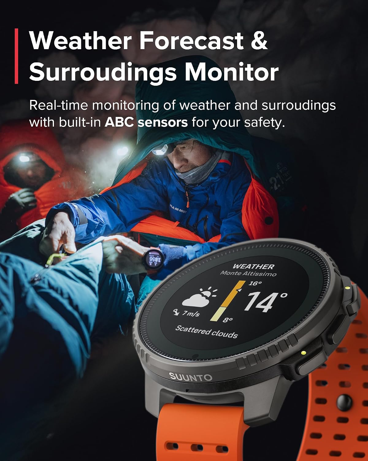 SUUNTO Vertical GPS Adventure Watch, Activity Tracker w/Dual-Band GNSS & Offline Maps, Supports 95+ Sports, Training Metrics & Recovery Insights, Solar Charging Opt. for 1yr Daily Use