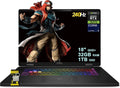 MSI Crosshair 18 HX AI Gaming Laptop 18' QHD+ 240Hz (100% DCI-P3) Intel 24-core Ultra 9 275HX (>i9-14900HX) 32GB DDR5 1TB SSD GeForce RTX 5070 (Up to 798 AI TOPS) RGB Backlit Thunderbolt Win11 ICP Hub