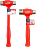 ARES 4131033 – 2-Piece Flat Steel Face Deadblow Hammer Set - 36oz and 43oz Hammers - Steel Shot-Filled Head for Greater Accuracy and Striking Force – Flat Steel Ends for Precise, Powerful Force