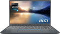 MSI Prestige 14 Evo Professional Laptop: 14' FHD Ultra-Thin Bezel Display, Intel Core i5-1135G7, Intel Iris Xe, 16GB RAM, 512GB NVMe SSD, Thunderbolt 4, Win10 Home, Intel Evo, Carbon Gray (A11M-628)
