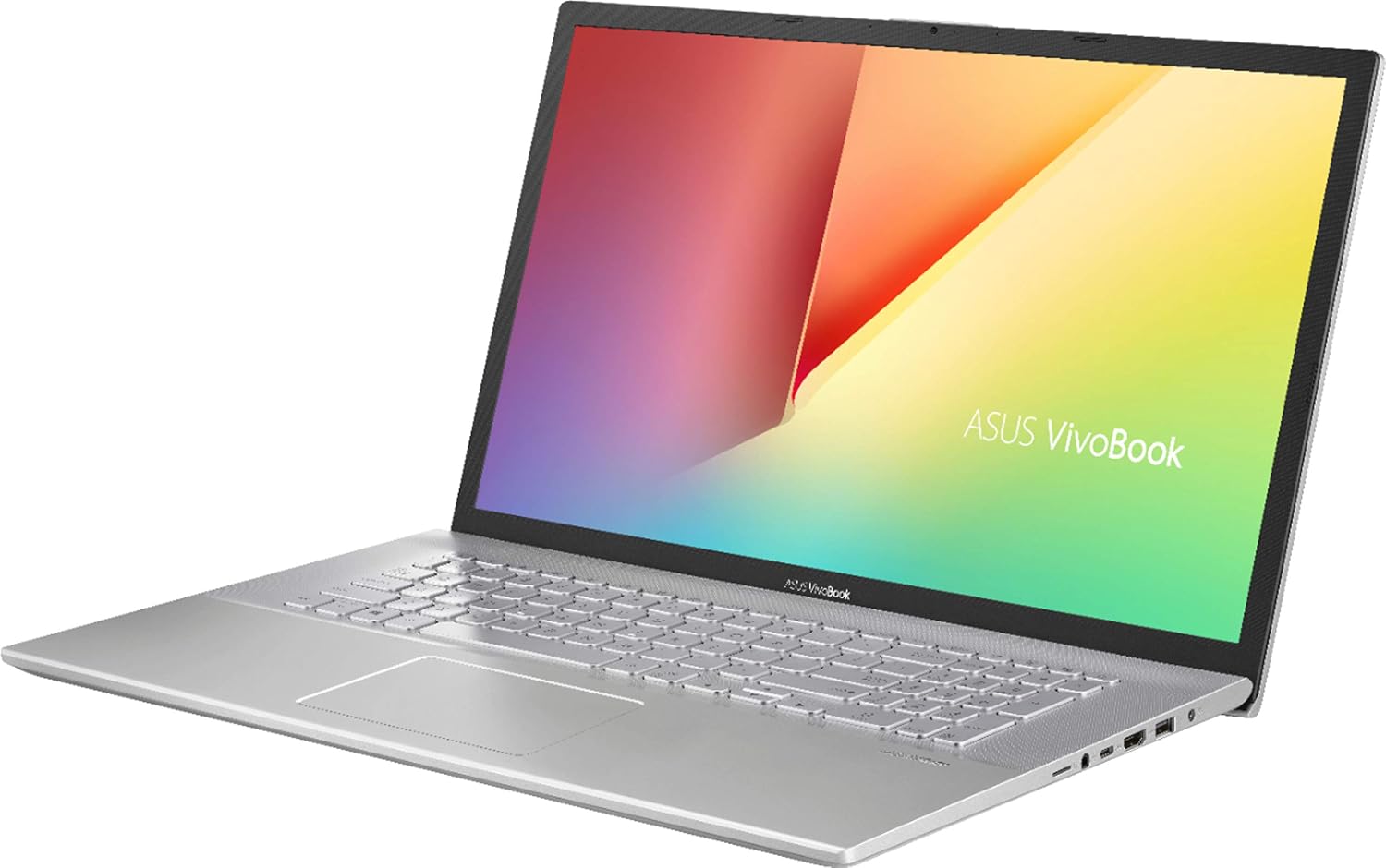 ASUS VivoBook 17 X712DA Laptop, 17.3' HD+ Screen, AMD Ryzen 7-3700U Processor up to 4.0GHz, 12GB RAM, 256GB PCIe SSD, Webcam, Wireless-AC, Win 10 Home, Silver