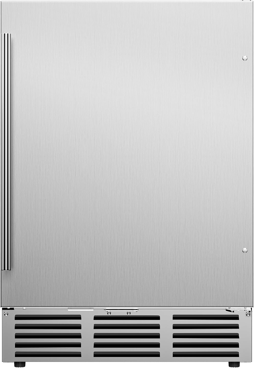 Icyglee 24 Inch Beverage Refrigerator, 180 Cans Undercounter Beverage Fridge with Stainless Steel for Home and Patio Use, Outdoor Refrigerator for Soda, Beer, Wine