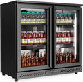ROVSUN 7.4 Cu.Ft Commercial Back Bar Cooler ETL Certified, Bar Fridge Commercial Beverage Refrigerator w/ 2 Doors LED Digital Temperature Control, Drink Cooler for Restaurant Beer Wine Soda