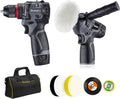 Durofix G12 Series RK12136-2-K6 12V Cordless 3/8' Hammer Drill Power Tool Combo Kit with Compact Polisher Sander, 1 Battery & Charger
