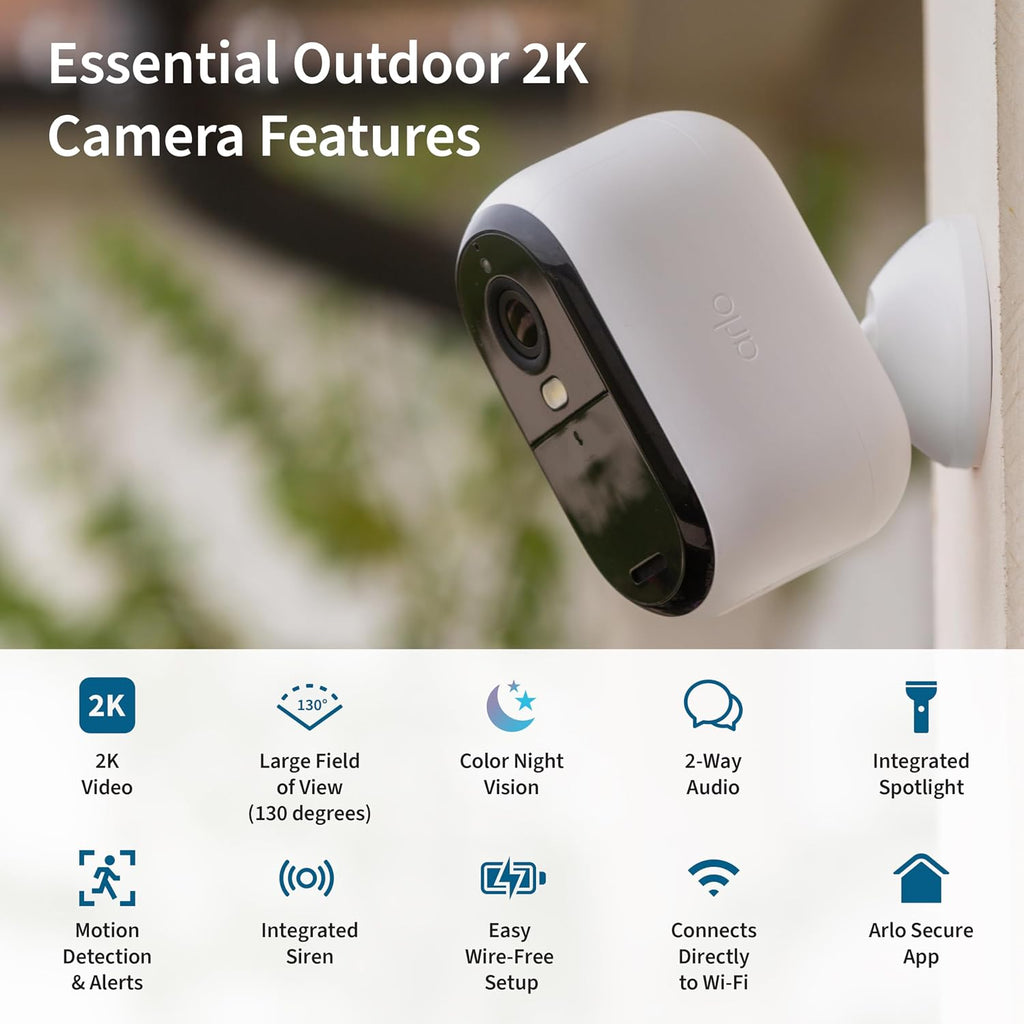 Home Security System - Wired Keypad Sensor Hub, (2) 8-in-1 Sensors, 24/7 Professional Monitoring + Indoor 2K (1 Cam + Outdoor 2K (1 cam) Bundle - No Contract Required, Alarm System for Home Security