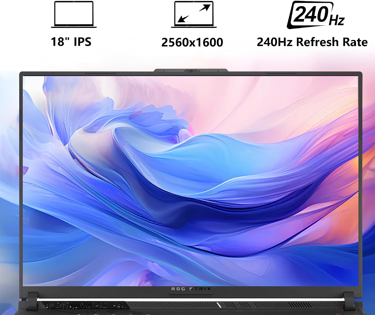 ASUS ROG Strix G18 G814 Gaming Laptop | 18' 2560x1600 240Hz 100% DCI-P3 | AMD 16-core Ryzen 9 9955HX (>i9-14900HX) | 32GB DDR5 1TB SSD | GeForce RTX 5070 | RGB Backlit Wi-Fi6E Win11 w/DLCA Accessory