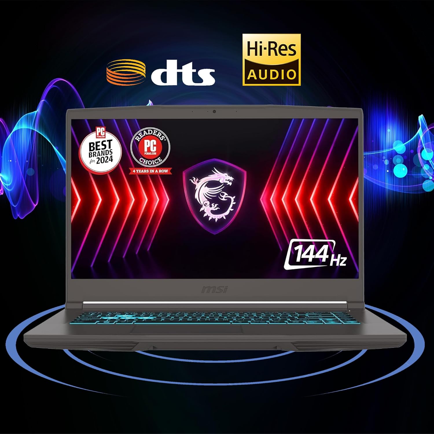 msi Thin 15 Gaming Laptop 15.6' FHD 144Hz Intel 8-core i5-13420H (>i7-12650H) 32GB DDR4 1TB SSD GeForce RTX 4060 Type-C Backlit Win11Pro ICP Hub