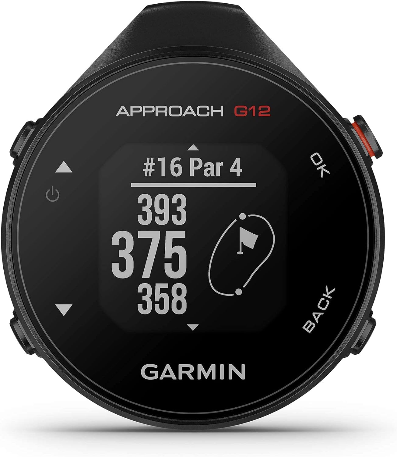 Garmin Approach G12, Clip-on Golf GPS Rangefinder, 42k+ Preloaded Courses, 010-02555-00 (Renewed)