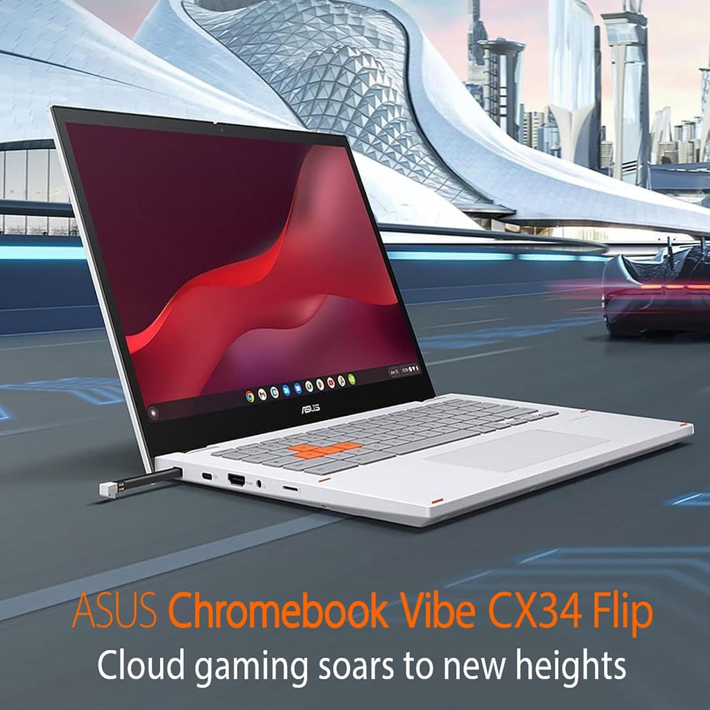 ASUS Chromebook Plus Touchscreen Laptop Flip 2-in-1-14' WUXGA Touch 144Hz, Intel Core i5-1235U, 8GB RAM| 512GB SSD, Backlit Keyboard, Stylus Pen, Gaming Chromebook Tablet