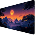 Mouse Pad Orange Color Desk Mat Large 1600 X 800 X 3 MM XXL Waterproof Mousepad with Stitched Edges and Non-Slip Base,Extended Gaming Mouse Pad Landscape Keyboard Pad for Home Office Decor F1-143