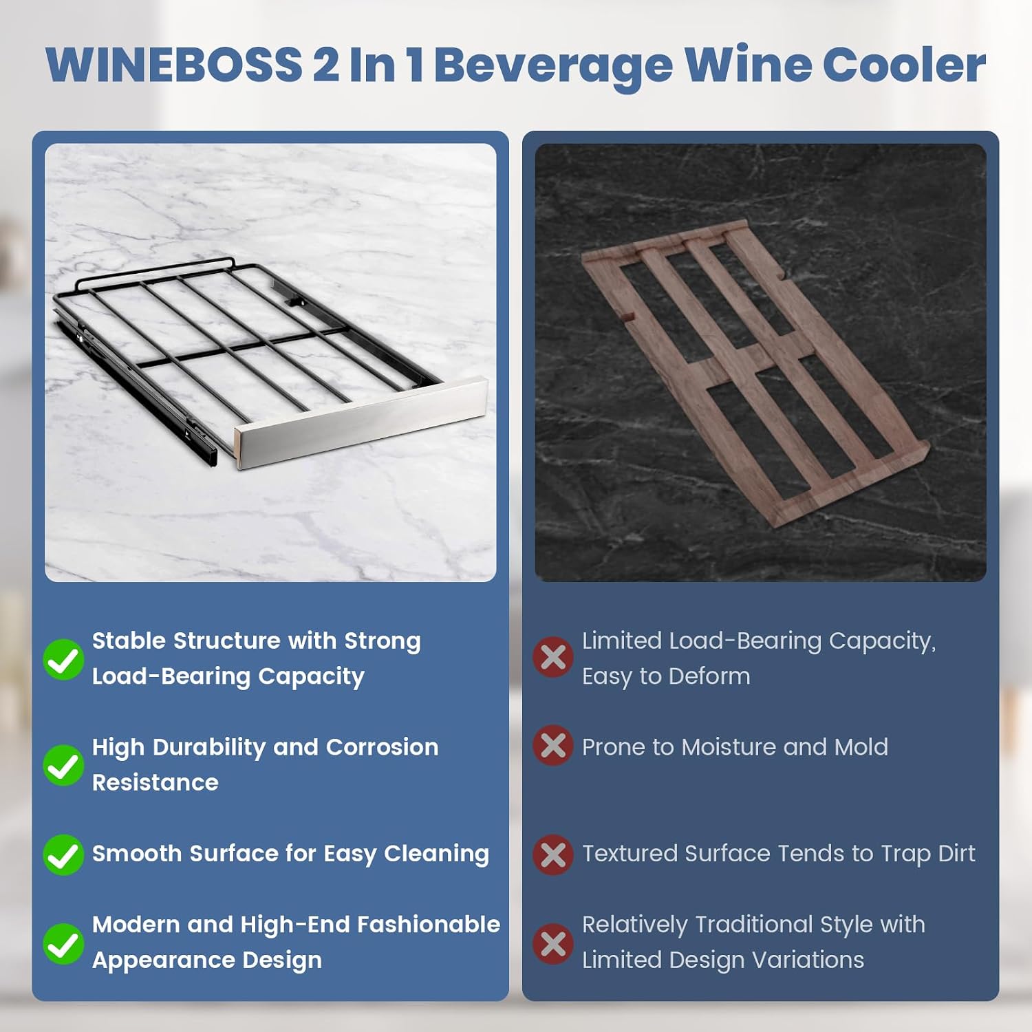 15 Inch Wine and Beverage Refrigerator, 13 Bottle & 48 Cans Dual Zone Wine Cooler, 37-65°F, Freestanding/Under Counter Beverage Fridge with Glass Door Stainless Steel Shelves