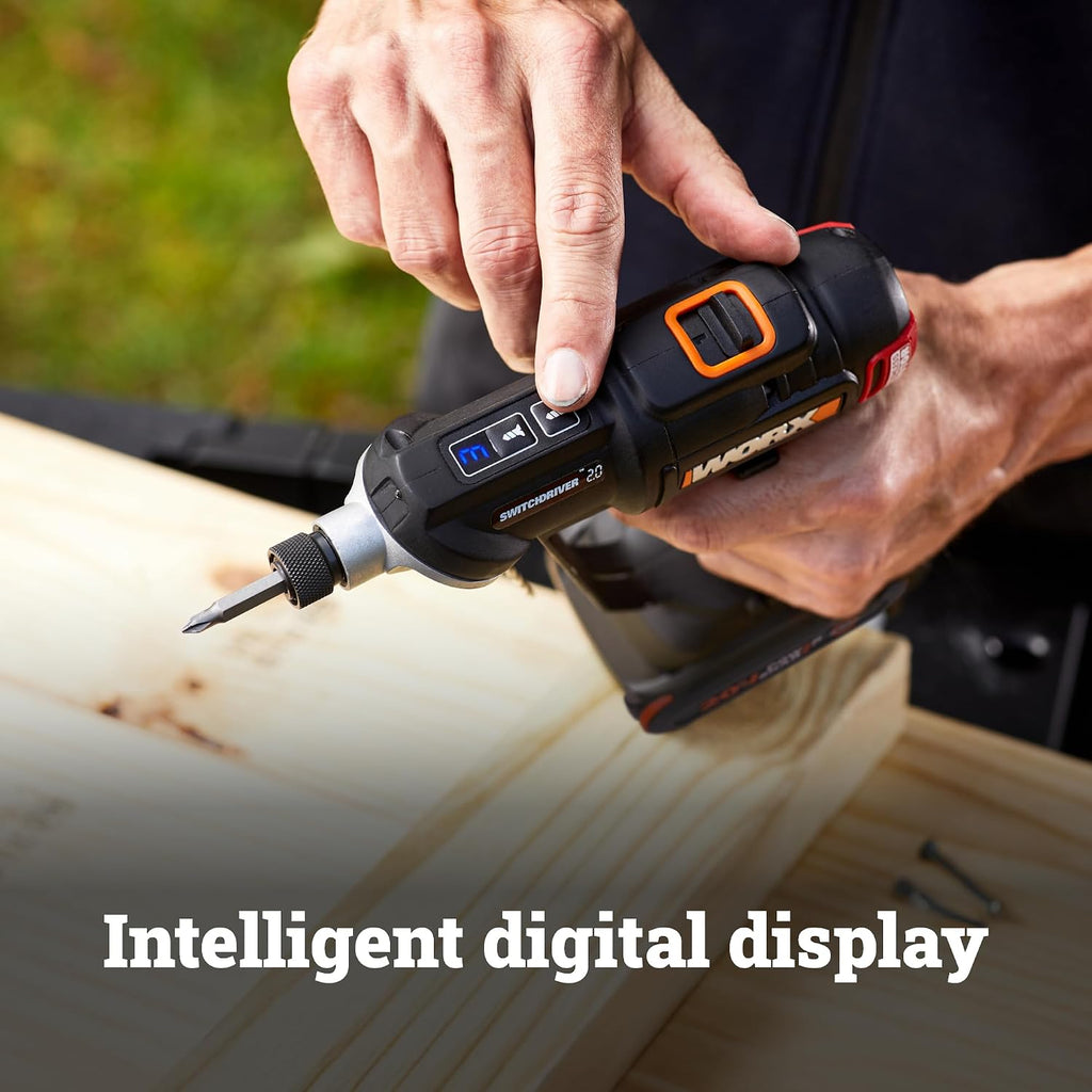 WORX WX177L.2 Cordless Drill Driver, 20V 445 in·lb Brushless Power Drill Driver, Powerful Drilling and Driving, 2-in-1 Design, 85 Bits, Battery and Charger Included, PowerShare