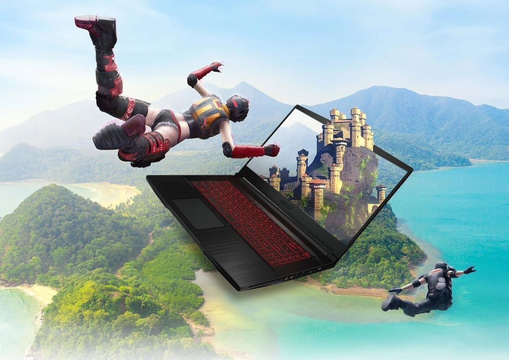 msi Thin GF63 Gaming Laptop: Intel Core i5-12450H GeForce RTX 2050, 15.6' FHD 144Hz Display, 16GB RAM, 512GB NVMe SSD, Type-C USB 3.2 Gen 1, Cooler Boost 5, Backlit Keyboard, Windows 11