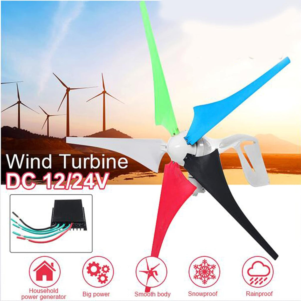 3000W Wind Turbine Generator Power Kit with 40A PWM Solar Wind Hybrid Controller,12V 24V 48V Powerful High Efficiency Wind Turbine