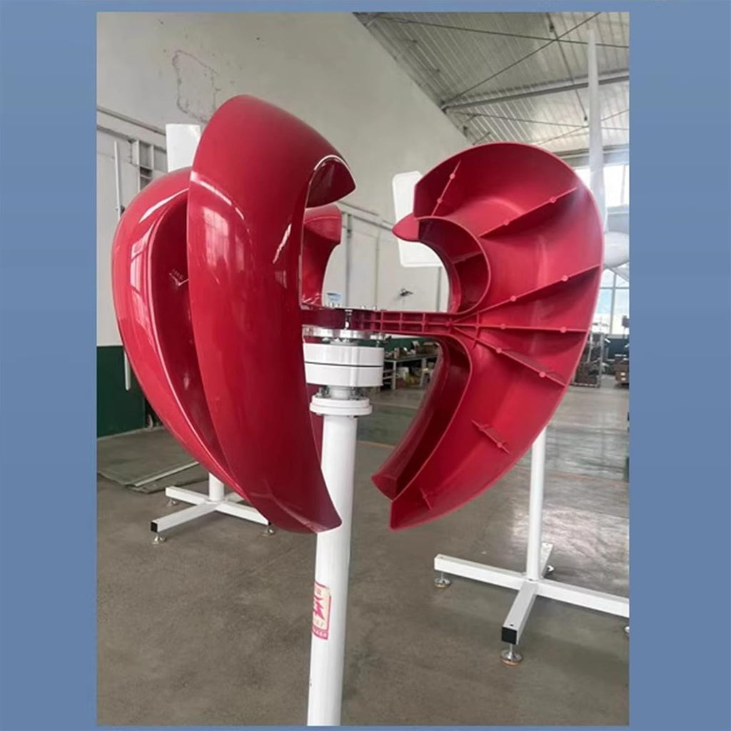600W/800W/1000W/1200W Wind Turbine Generator Kit 12V/24V Vertical Axis Wind Turbine Generator with Controller Wind-Solar Hybrid Street Light Household Permanent Magnet Generator(1000W,24V)