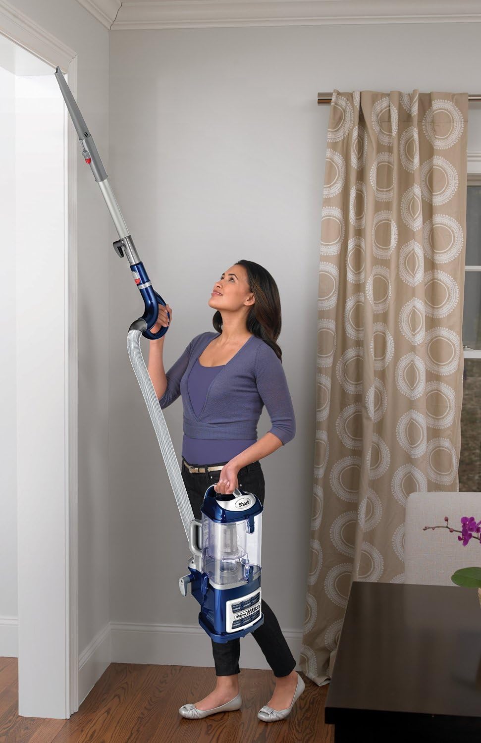 Shark NV360 Navigator Lift-Away Deluxe, HEPA, Blue (Renewed)