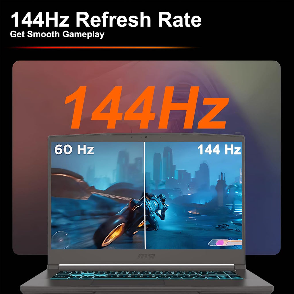msi Thin 15 Gaming Laptop 15.6' FHD 144Hz Intel 8-core i5-13420H (>i7-12650H) 32GB DDR4 1TB SSD GeForce RTX 4060 Type-C Backlit Win11Pro ICP Hub