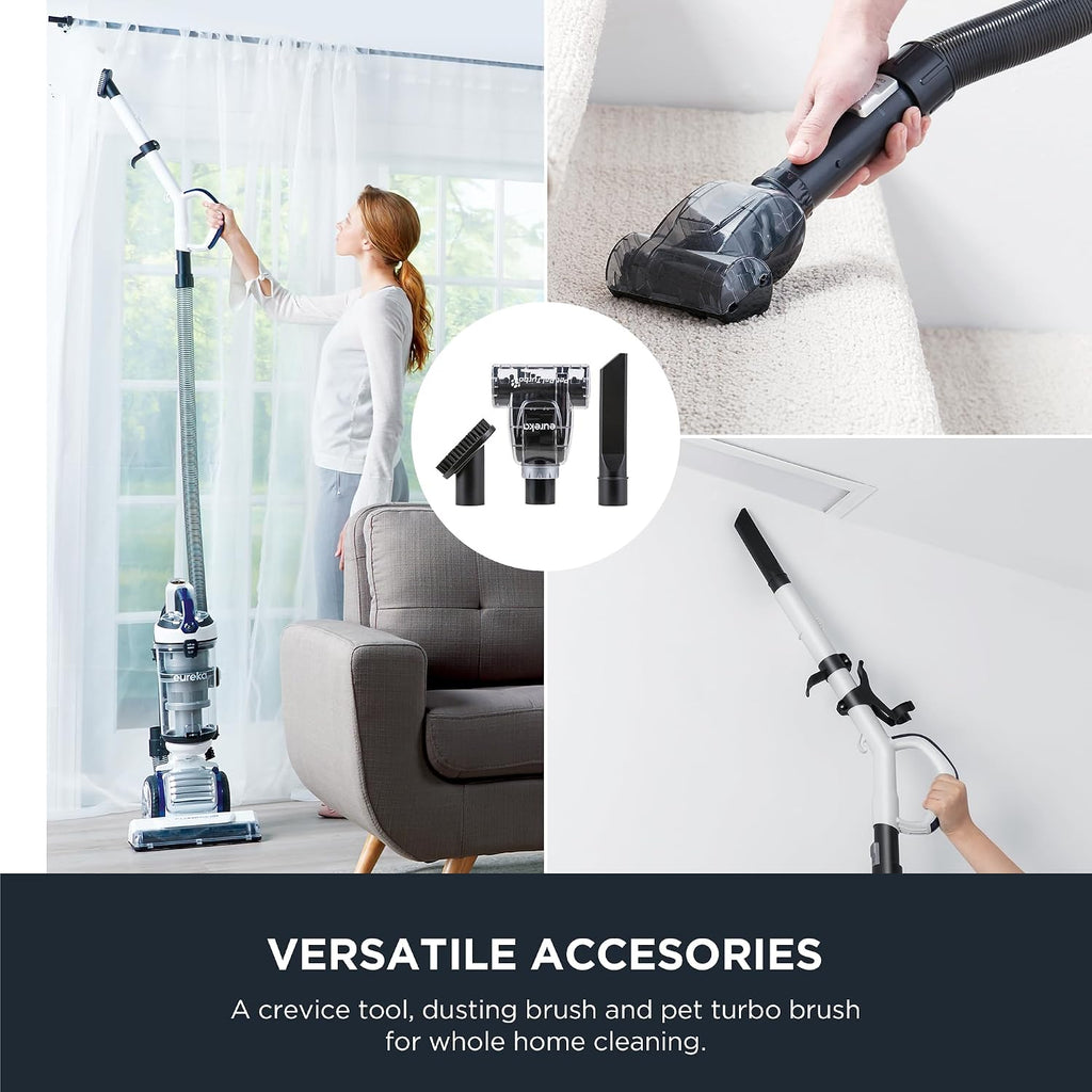 Eureka FloorRover Bagless Upright Pet Vacuum Cleaner, Suctionseal, Swivel Steering for Carpet and Hard Floor