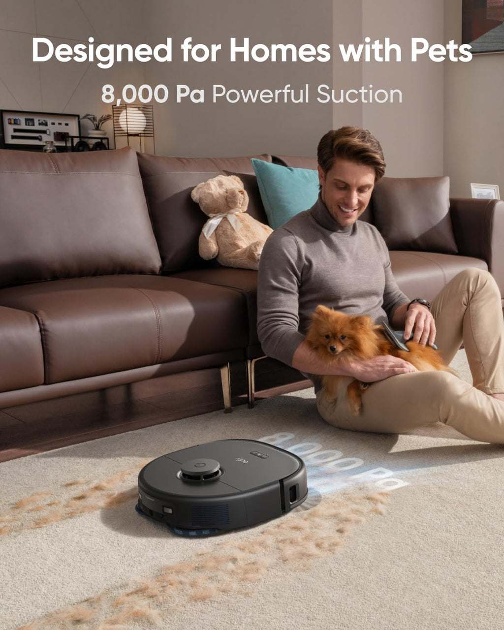 eufy X10 Pro Omni Robot Vacuum + 2 Washable Vacuum Mop Cloths