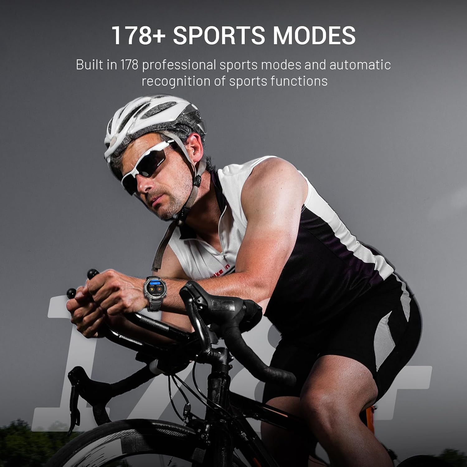 2026 AI Smart Watch with Standalone GPS & Offline Maps, 5ATM Waterproof, 1.43' AMOLED, 21-Day Battery, 178 Sports Modes, Compass, Heart Rate/SpO2/Stress/Sleep Monitor, for Android iOS Men Women