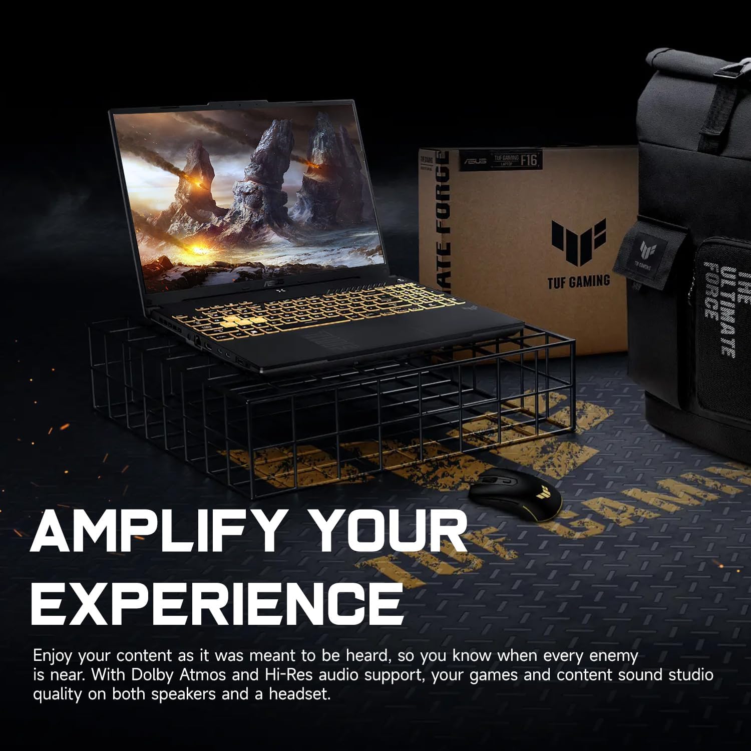 ASUS TUF F16 RTX 4050 Pro Gaming Laptop, 16' FHD+ 144Hz, Intel Core 5 210H(Beats Intel i5-14500), NVIDIA RTX 4050, 16GB DDR5 RAM, 1TB SSD, RGB Backlit KB, Bundle with PCO Laptop Cooler